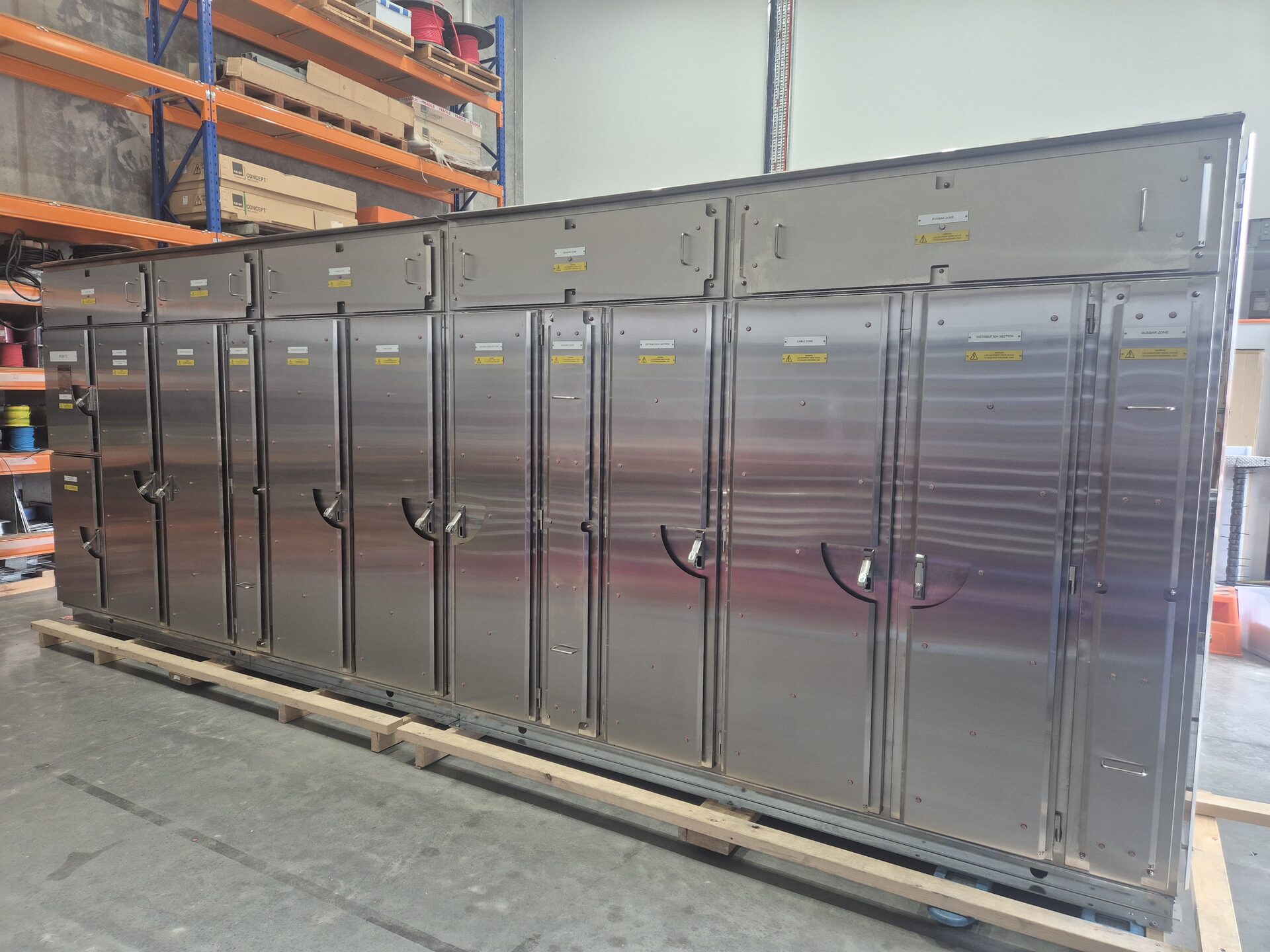 Marsden State School — stainless switchboard suite