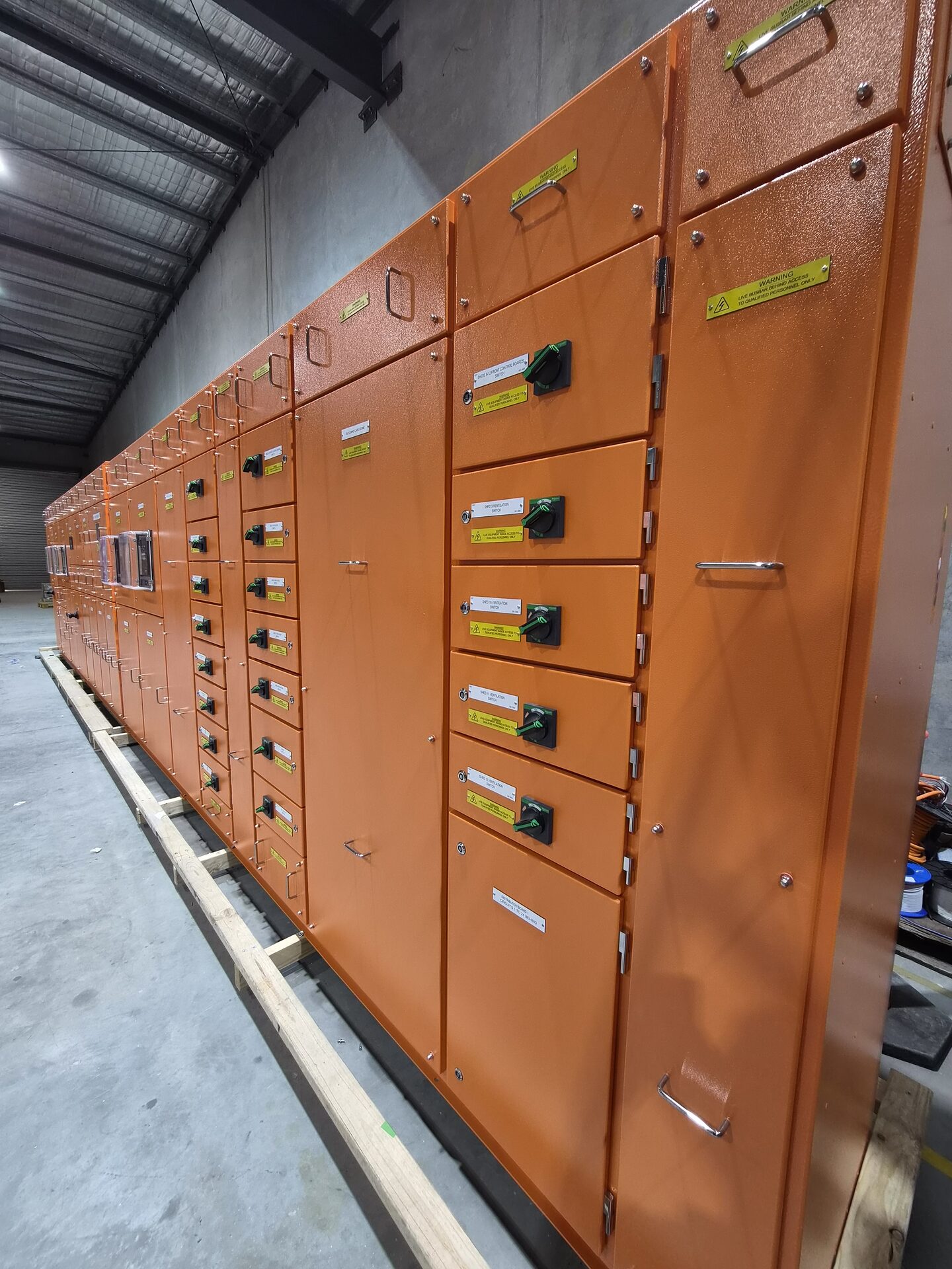 Avondale — custom switchboard run, ready for dispatch