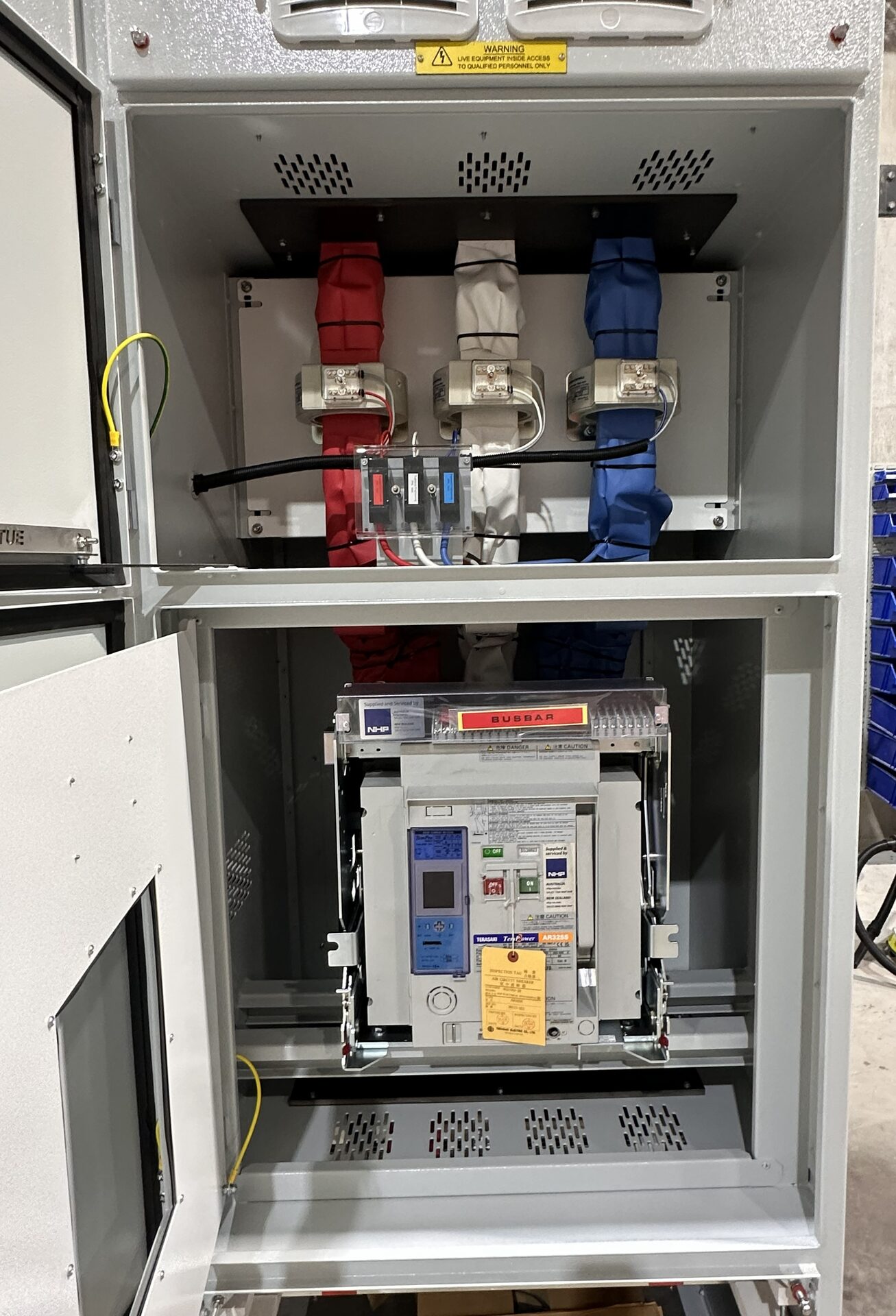 Fox Road — drawn air circuit breaker and metering CTs